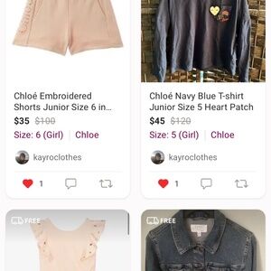 LOT of 3 Chloé Kids Girls Clothes Bundle-Pink Shorts, Blue Shirt, Pink Jumpsuit